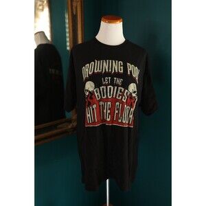 Drowning Pool Let The Bodies Hit The Floor Unisex Black Rock Skull T-Shirt XL